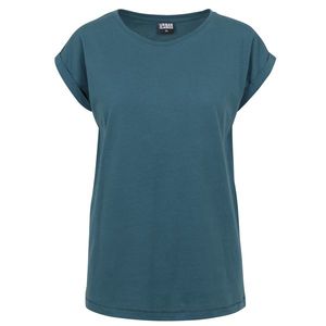 Dámske tričko Urban Classics Ladies Extended Shoulder Tee teal - 4XL vyobraziť