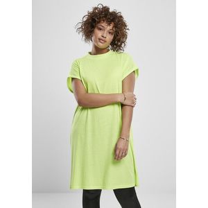 Urban Classics Ladies Turtle Extended Shoulder Dress electriclime - XL vyobraziť