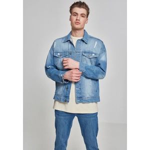 Urban Classics Ripped Denim Jacket bleached - XL vyobraziť
