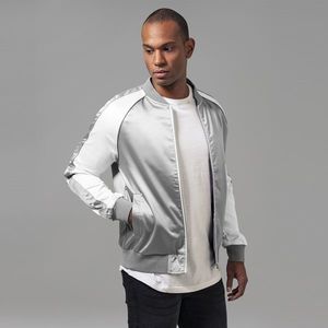 Urban Classics Souvenir Jacket silver/offwhite - S vyobraziť