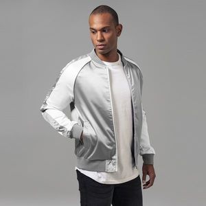 Urban Classics Souvenir Jacket silver/offwhite - XL vyobraziť