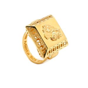 Zlatý veľký prsteň EGESA vyobraziť
