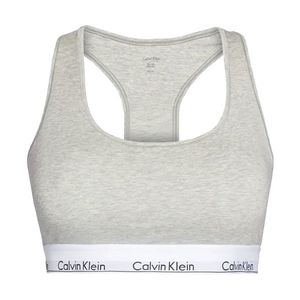 Calvin Klein - Bralette Cotton Stretch sivá plus size-XXL vyobraziť