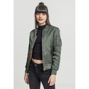 Dámska bombera Urban Classics Basic Bomber olive Veľkosť: L, Pohlavie: dámske vyobraziť