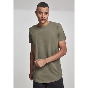 Pánske tričko URBAN CLASSICS Shaped Long Tee olive Veľkosť: XL, Pohlavie: pánske vyobraziť