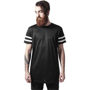 Pánske tričko URBAN CLASSICS Stripe Mesh Tee blk/wht Veľkosť: XL, Pohlavie: pánske vyobraziť