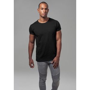 Pánske tričko URBAN CLASSICS Turnup black Veľkosť: L, Pohlavie: pánske vyobraziť