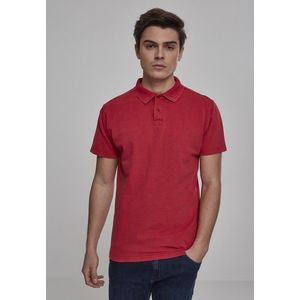 Pánska polokošeľa URBAN CLASSICS Garment Dye Pique Poloshirt red Veľkosť: XL, Pohlavie: pánske vyobraziť