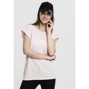 Dámske tričko Urban Classics Ladies Extended Shoulder Tee pink Pohlavie: dámske, Velikost: M vyobraziť