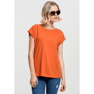 Dámske tričko Urban Classics Ladies Extended Shoulder Tee rustorange Pohlavie: dámske, Velikost: XL vyobraziť