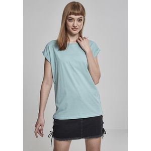 Dámske tričko Urban Classics Ladies Extended Shoulder Tee bluemint Pohlavie: dámske, Velikost: S vyobraziť