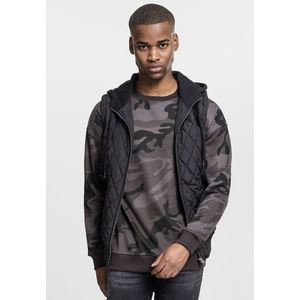 URBAN CLASSICS Pánska vesta URBAN CLASSCS Diamond Quilted Hooded Vest blk/blk Veľkosť: S, Pohlavie: pánske vyobraziť