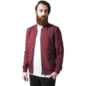 Pánska bombera URBAN CLASSICS Light Bomber burgundy Veľkosť: L, Pohlavie: pánske vyobraziť