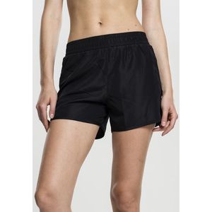 URBAN CLASSICS Dámske športové kraťasy Ladies Sports Shorts čierne Veľkosť: XL, Pohlavie: dámske vyobraziť
