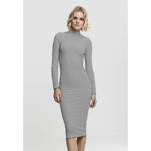 Dámske šaty URBAN CLASSICS Ladies Striped Turtleneck Dress Veľkosť: XL, Pohlavie: dámske vyobraziť