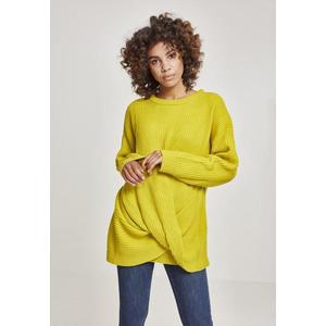Dámsky sveter Urban Classics Wrapped žltý Veľkosť: M, Pohlavie: dámske vyobraziť