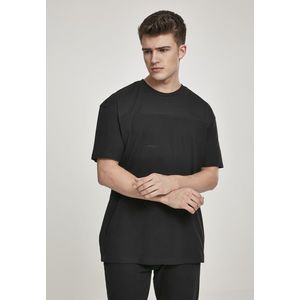 Pánske tričko URBAN CLASSICS Mesh Panel Tee black Veľkosť: XL, Pohlavie: pánske vyobraziť