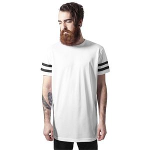 Pánske tričko URBAN CLASSICS Stripe Mesh Tee wht/blk Veľkosť: XL, Pohlavie: pánske vyobraziť