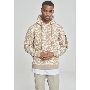 Pánska mikina Urban Classics Sweat Camo Bomber beige Veľkosť: XL, Pohlavie: pánske vyobraziť