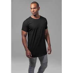 Pánske tričko URBAN CLASSICS Long Shaped Turnup Tee black Veľkosť: XL, Pohlavie: pánske vyobraziť
