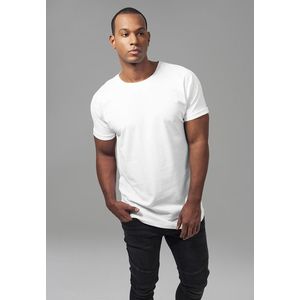 Pánske tričko URBAN CLASSICS Long Shaped Turnup Tee white Veľkosť: XL, Pohlavie: pánske vyobraziť