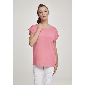 Dámske tričko Urban Classics Ladies Extended Shoulder Tee pinkgrapefruit Pohlavie: dámske, Velikost: 2XL vyobraziť