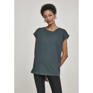 Dámske tričko Urban Classics Ladies Extended Shoulder Tee bottlegreen Pohlavie: dámske, Velikost: XS vyobraziť