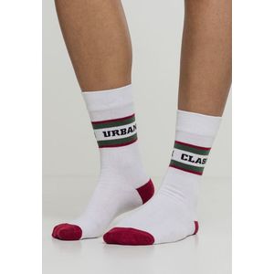 Ponožky Urban Classics Logo Stripe Sport 2-Pack biele veľkosť (EU): 39-42 vyobraziť