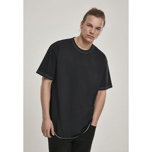 Pánske tričko URBAN CLASSICS Heavy Oversized Contrast Stitch Tee black Veľkosť: M, Pohlavie: pánske vyobraziť