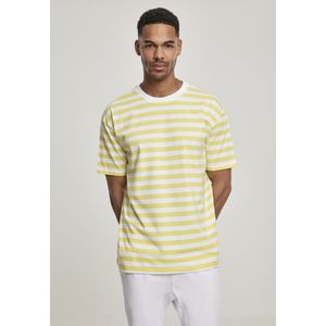 Pánske tričko URBAN CLASSICS Oversized Yarn Dyed Bold Stripe yellow/white Tee Veľkosť: XL, Pohlavie: pánske vyobraziť