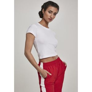 Dámske tričko Urban Classics Ladies Stretch Jersey Cropped Tee white Veľkosť: XL, Pohlavie: dámske vyobraziť