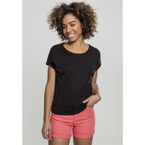 Dámske tričko Urban Classics Ladies Basic Drop Shoulder Tee čierne Pohlavie: dámske, Velikost: XS vyobraziť