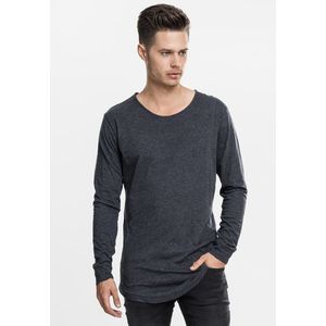Pánske tričko URBAN CLASSICS Long Shaped Fashion L/S charcoal Veľkosť: M, Pohlavie: pánske vyobraziť