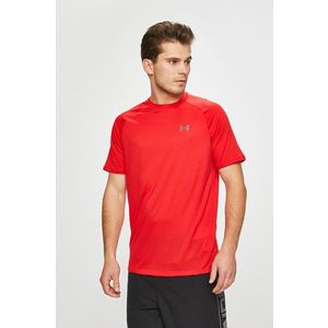 Tréningové tričko Under Armour Tech 2.0 červená farba, jednofarebné vyobraziť