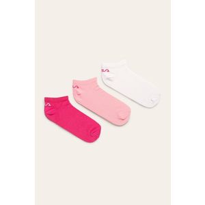 Ponožky Fila (3 páry) dámske, ružová farba vyobraziť