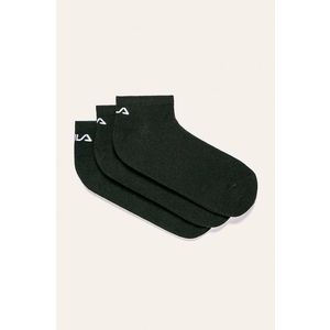 Ponožky Fila (3 páry) dámske, čierna farba vyobraziť