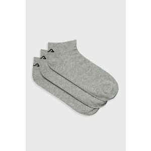 Ponožky Fila (3 páry) dámske, šedá farba vyobraziť