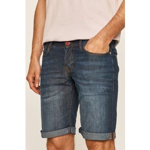Guess Jeans - Rifľové krátke nohavice vyobraziť
