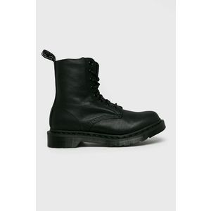 Kožené workery Dr. Martens 1460 Pascal MONO 24479001-BLACK, dámske, čierna farba, na plochom podpätku vyobraziť