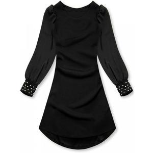 Čierne elegantné šaty v A-strihu vyobraziť