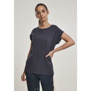 Dámske tričko Urban Classics Ladies Organic Extended Shoulder Tee midnightnavy Pohlavie: dámske, Velikost: XL vyobraziť