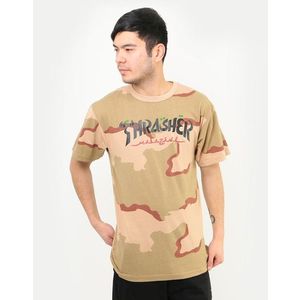 Pánske tričko Thrasher Calligraphy Desert Camo Farba: maskáčová, Veľkosť: M vyobraziť