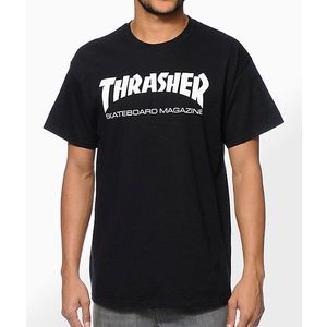 Pánske čierne tričko Thrasher Skate Mag Farba: Čierna, Veľkosť: XL vyobraziť