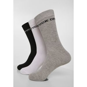 Ponožky MR.TEE Fuck Off Socks 3-Pack Farba: black/grey/white, Veľkosť: 43-46 vyobraziť