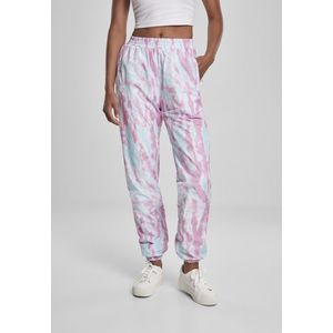 Dámske nohavice URBAN CLASSICS Ladies Tie Dye Track Pants aquablue/pink Veľkosť: XL, Pohlavie: dámske vyobraziť