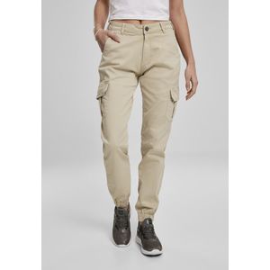 Dámske nohavice URBAN CLASSICS Ladies High Waist Cargo Pants concrete Veľkosť: 28, Pohlavie: dámske vyobraziť