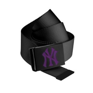 Opasok MSTRDS MLB Premium Black Woven Belt Single purple vyobraziť