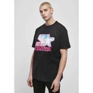 Pánske tričko Starter Multicolored Logo Tee Farba: blk/pink, Veľkosť: S vyobraziť