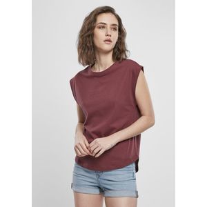 Dámske tričko Urban Classics Ladies Basic Shaped Tee cherry Pohlavie: dámske, Velikost: XL vyobraziť