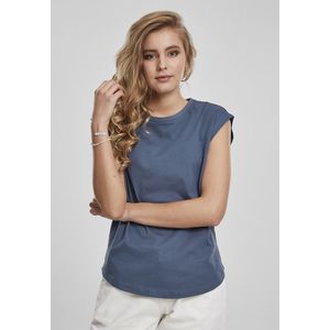 Dámske tričko Urban Classics Ladies Basic Shaped Tee vintageblue Pohlavie: dámske, Velikost: XL vyobraziť